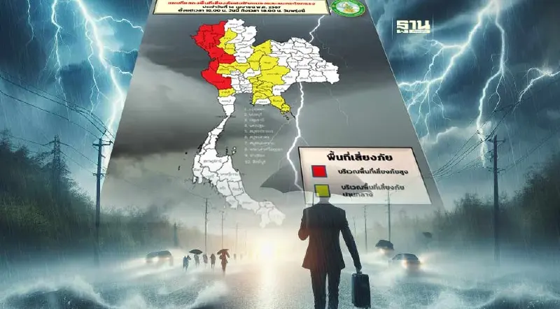 สงกรานต์ฉ่ำ!เช็คพื้นที่เสี่ยงภัยฝนฟ้าคะนอง ลมกระโชกแรง 14-15 เม.ย.67