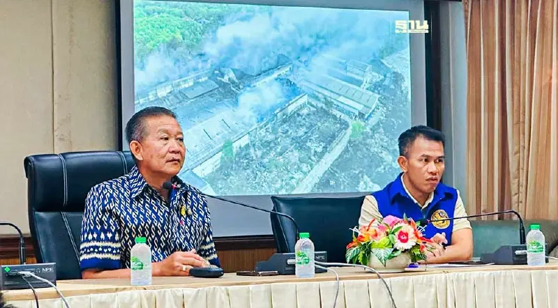 ไฟไหม้โรงงานวินโพรเสส ระยอง ไม่ตัดประเด็นวางเพลิง