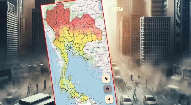 ค่าฝุ่นPM2.5 เช้านี้ 21 จังหวัด  โซนเหนือ-อีสานอ่วม มีผลต่อระบบทางเดินหายใจ