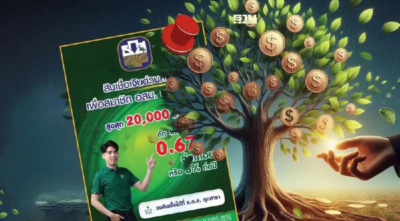 ธ.ก.ส. พร้อมปล่อยสินเชื่อ อสม. รายละ 2 หมื่นบาท ดอกเบี้ยต่ำ 0.67%