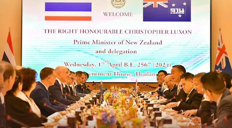 เศรษฐา ถก 8 บริษัทเอกชนนิวซีแลนด์ ขยายโอกาสการค้า-ลงทุน 4 สาขา เศรษฐา ถก 8 บริษัทเอกชนนิวซีแลนด์ ขยายโอกาสการค้า-ลงทุน 4 สาขา