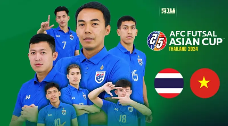ถ่ายทอดสดฟุตซอลชิงแชมป์เอเชีย ทีมชาติไทย VS เวียดนาม ดูบอลสด 18.00 น. ถ่ายทอดสดฟุตซอลชิงแชมป์เอเชีย ทีมชาติไทย VS เวียดนาม ดูบอลสด 18.00 น.