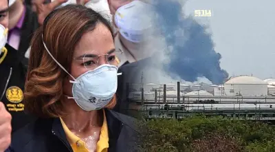 "พิมพ์ภัทรา" ลงพื้นทื่ตรวจ "ไฟไหม้ถังสารเคมีระเบิด" มาบตาพุด แทงค์ฯ วันนี้