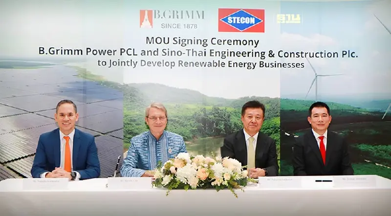 BGRIM ผนึก STECON ร่วมพัฒนาโครงการพลังงานทดแทนมุ่งสู่เป้า 1 หมื่นเมกะวัตต์ BGRIM ผนึก STECON ร่วมพัฒนาโครงการพลังงานทดแทนมุ่งสู่เป้า 1 หมื่นเมกะวัตต์