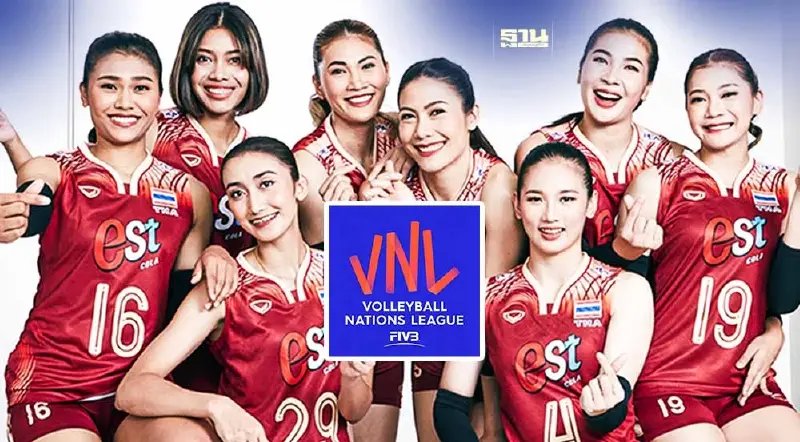ถ่ายทอดสดวอลเลย์บอลหญิงทีมชาติไทย พบ แคนาดา ชมสดศึก VNL 2024