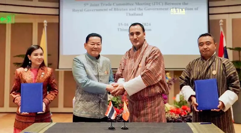 ไทย-ภูฏาน เปิดเจรจา FTA ดันขยายมูลค่าการค้า 120 ล้านดอลลาร์ ในปี 68