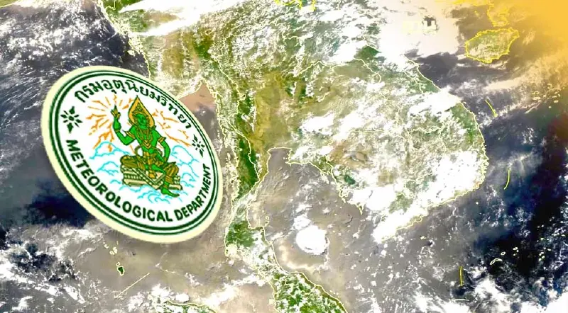 กรมอุตุฯ เผยภาพถ่ายดาวเทียม เมฆฝนฟ้าก่อตัวเร็วเตือนภาคอีสานต้องระวัง
