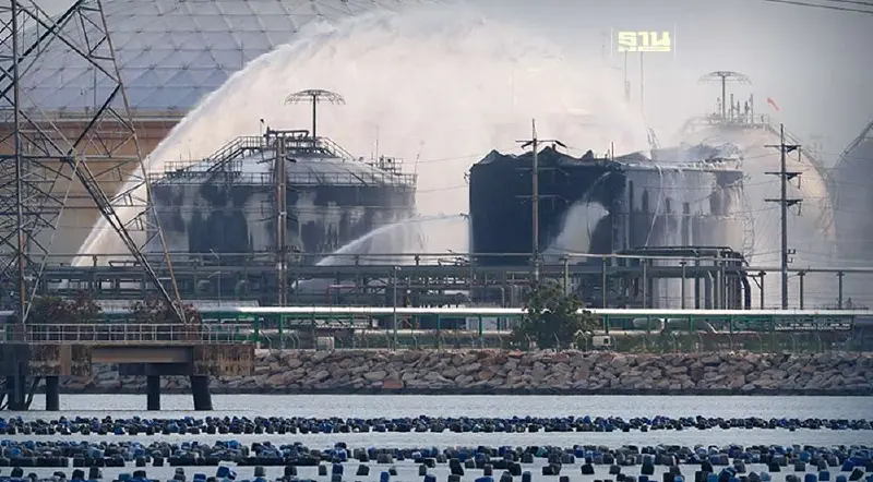 สรุปข่าวไฟไหม้ ถังเก็บสารเคมีนิคมฯมาบตาพุด ควบคุมเพลิงได้ในวงจำกัด สรุปข่าวไฟไหม้ ถังเก็บสารเคมีนิคมฯมาบตาพุด ควบคุมเพลิงได้ในวงจำกัด