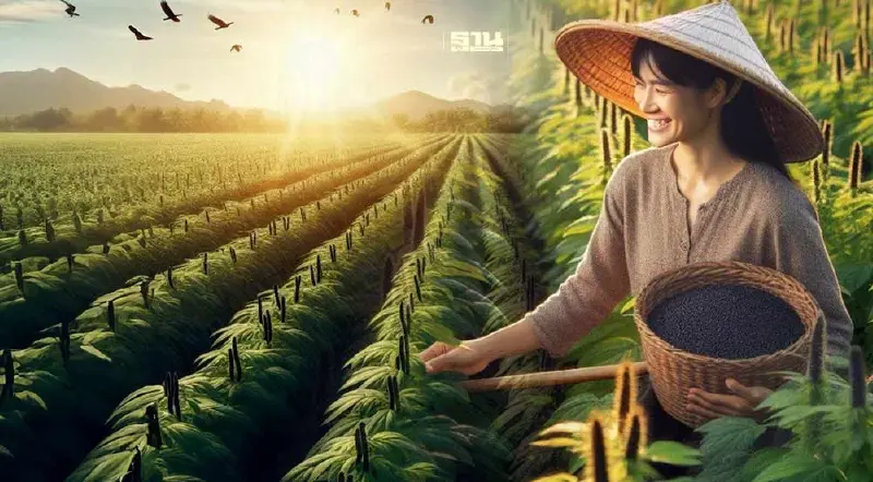 “งาดำ" พันธุ์อุบลราชธานี 3 พืชหลังนาทางเลือกสร้างรายได้ไร่ละ 3,000 บาท