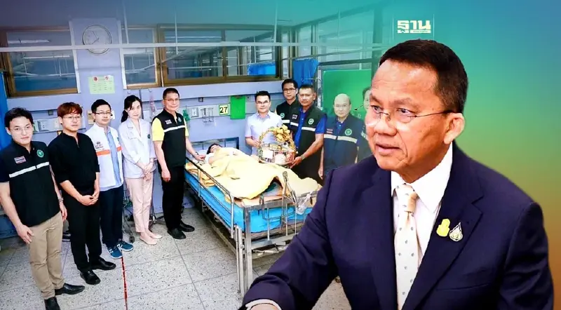 "สมศักดิ์" สั่งเร่งช่วยเหลือเยียวยาเหตุรถกระบะพุ่งชนรถพยาบาล