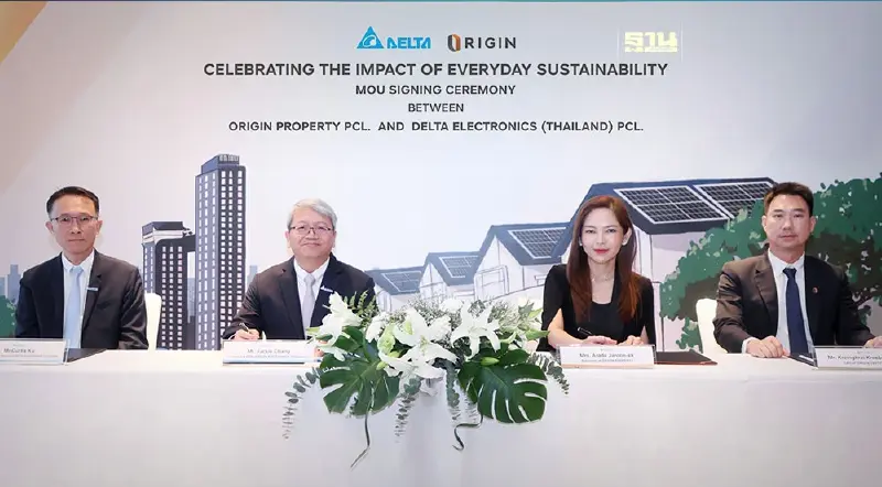 ออริจิ้น จับมือ เดลต้า ยกระดับบ้าน-คอนโด-โรงแรม สู่ความยั่งยืน ออริจิ้น จับมือ เดลต้า ยกระดับบ้าน-คอนโด-โรงแรม สู่ความยั่งยืน