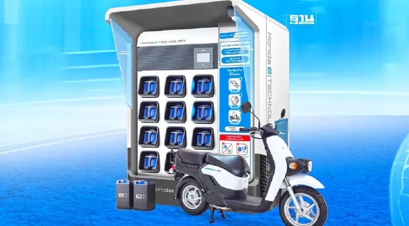 Honda Benly e ปล่อยเช่ากว่า 200 คัน พัฒนาสถานีสับเปลี่ยนแบตเตอร์รี่ EV