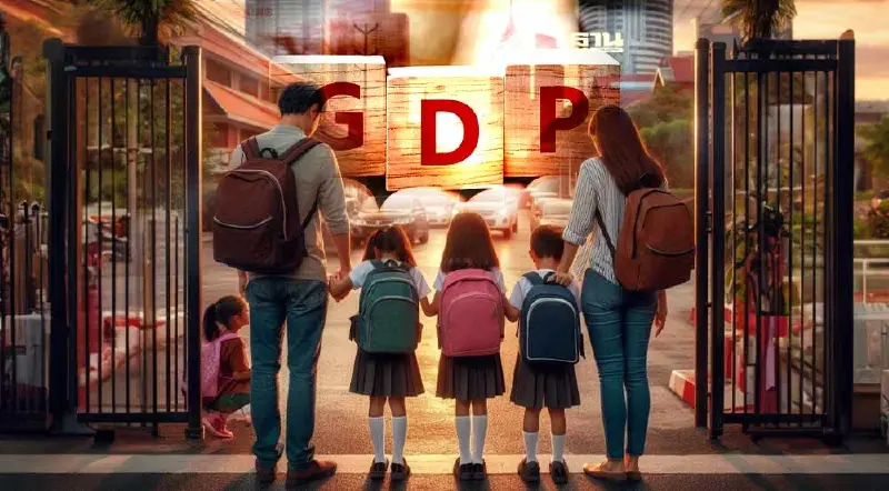 GDP ไทยโตต่ำ กระทบรายได้ผู้ปกครอง เสี่ยงทำเด็กหลุดจากระบบการศึกษา