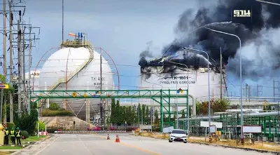 "กนอ." สั่ง “มาบตาพุดแทงค์ฯ” หยุดกิจการชั่วคราว หลังไฟไหม้ถังสารเคมีระเบิด