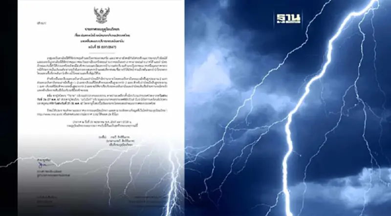 ประกาศกรมอุตุนิยมวิทยา ฉบับที่ 15 เตือนไทย "ฝนตกหนัก-หนักมาก" ประกาศกรมอุตุนิยมวิทยา ฉบับที่ 15 เตือนไทย "ฝนตกหนัก-หนักมาก"