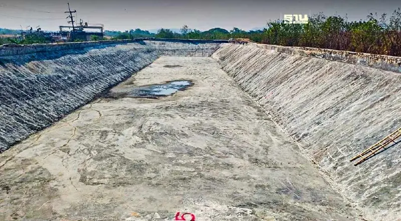 วิศวะโยธาราชมงคลล้านนาตากจ่อทดสอบความแข็งแรงพื้นโกดังเก็บ "กากแคดเมียม"