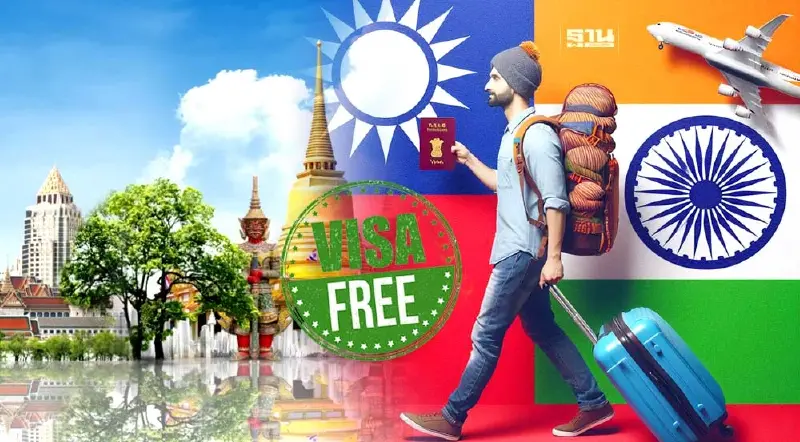 เริ่มแล้ว ขยายเวลามาตรการ "ฟรีวีซ่าอินเดีย-ไต้หวัน" อยู่ไทยไม่เกิน 30 วัน