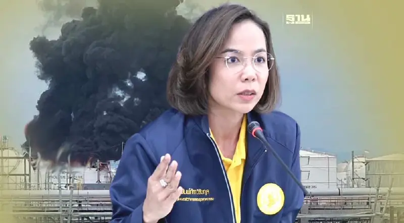 "ไฟไหม้ถังสารเคมีระเบิด" มาบตาพุดดับสนิท พิมพ์ภัทราเผยคุณภาพอากาศปกติ