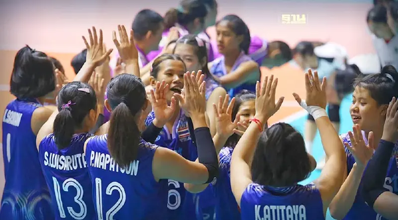 วอลเลย์บอลหญิงไทย U18 ผงาดแชมป์กลุ่ม เข้ารอบ 8 ทีม AVC ชิงแชมป์เอเชีย