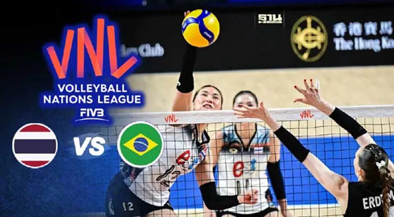 ถ่ายทอดสดวอลเลย์บอลหญิงไทย vs บราซิล เนชันส์ลีก VNL 2024 ถ่ายทอดสดวอลเลย์บอลหญิงไทย vs บราซิล เนชันส์ลีก VNL 2024