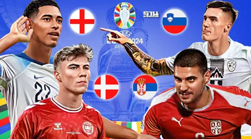 โปรแกรมบอลยูโร 2024 คืนนี้ตีสอง อังกฤษ VS สโลวีเนีย -เดนมาร์ก VS เซอร์เบีย โปรแกรมบอลยูโร 2024 คืนนี้ตีสอง อังกฤษ VS สโลวีเนีย -เดนมาร์ก VS เซอร์เบีย