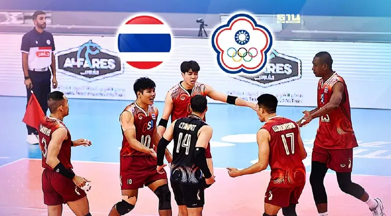 ถ่ายทอดสดวอลเลย์บอลวันนี้ ทีมชาติไทย VS ไต้หวัน ดูสด AVC Challenge Cup 2024