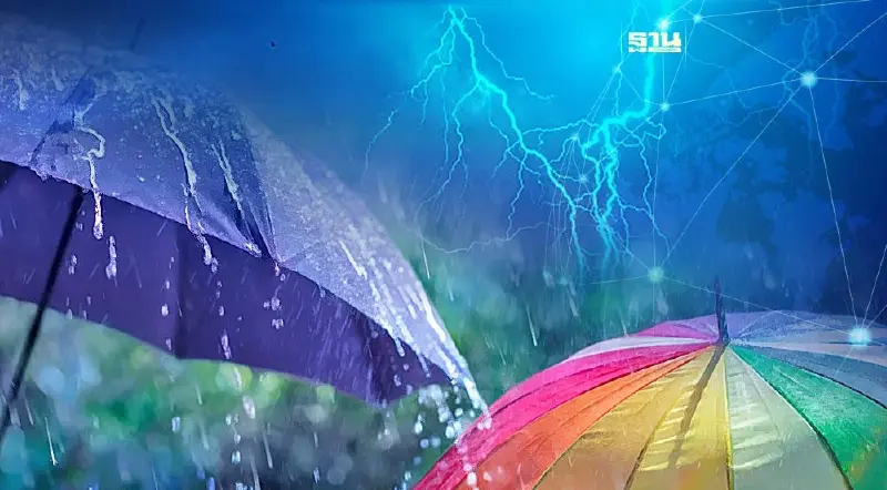 พยากรณ์อากาศวันที่ 15-19 มิ.ย.ไทยฝนเพิ่ม-ฝนตกหนักบางแห่ง กทม.ฝน 40-60%