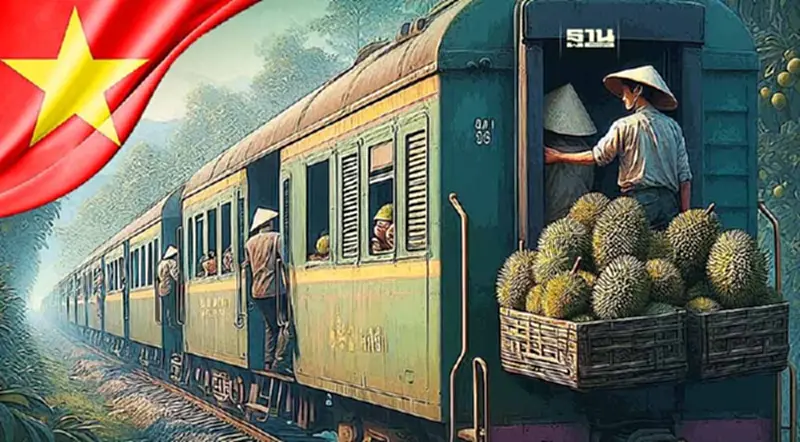 เวียดนาม หันใช้รถไฟขนส่งสินค้าไปจีน ส่งออกทุเรียนพุ่ง 91% เวียดนาม หันใช้รถไฟขนส่งสินค้าไปจีน ส่งออกทุเรียนพุ่ง 91%