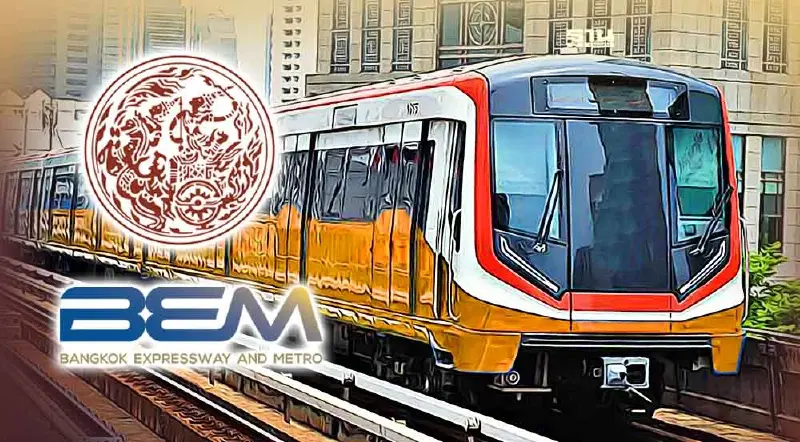 ปักหมุด ต.ค.นี้ “คมนาคม” สั่งลงนามสัญญา BEM สร้าง “รถไฟฟ้าสายสีส้ม”