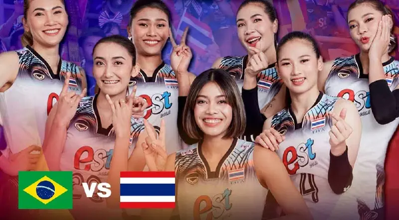 ถ่ายทอดสดวอลเลย์บอลหญิงทีมชาติไทย VS บราซิล ดูสดศึก VNL2024 เวลา 15.00 น.