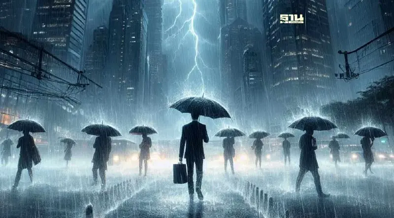 กรมอุตุฯ เตือนฝนฟ้าคะนอง "เหนือ - กลาง-กทม." ฝน 70% ของพื้นที่