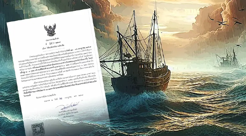 ประกาศกรมเจ้าท่าล่าสุด ระวังการเดินเรือ  กรมอุตุฯ แจ้งอ่าวไทยตอนบนคลื่นแรง
