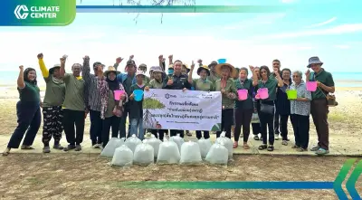 "กนอ." ปล่อยปลา ปู ปลูกโกงกาง ฟื้นคืนชีวิตป่าชายเลนปูพรหมสู่ "Net Zero"