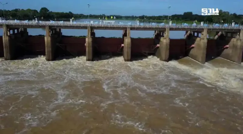 กรมชลฯ ลดน้ำผ่านเขื่อนเจ้าพระยา หลังน้ำเหนือเริ่มลดลง