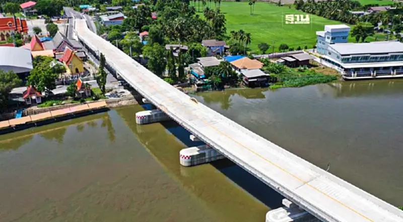 เปิดแล้ว “สะพานข้ามแม่น้ำนครชัยศรี” จ.นครปฐม เปิดแล้ว “สะพานข้ามแม่น้ำนครชัยศรี” จ.นครปฐม
