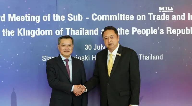 "สุชาติ" ถกจีน ตั้งเป้าขยายการค้าดันเปิดตลาดสินค้าเกษตรเพิ่ม