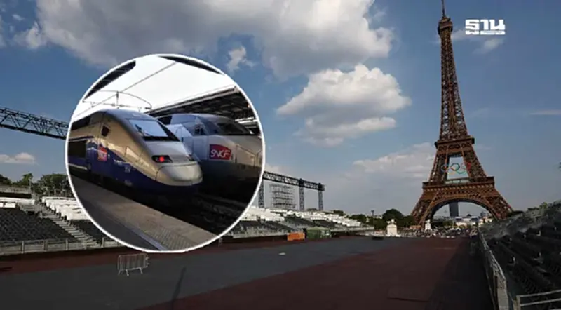 ป่วน "โอลิมปิก 2024" เครือข่ายรถไฟความเร็วสูงฝรั่งเศสถูกลอบวางเพลิง ป่วน "โอลิมปิก 2024" เครือข่ายรถไฟความเร็วสูงฝรั่งเศสถูกลอบวางเพลิง