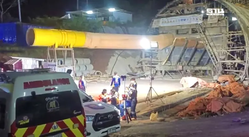 อัพเดต อุโมงค์รถไฟความเร็วสูงไทย-จีนถล่ม เร่งช่วยเหลือแรงงาน จีน พม่า 3 ราย