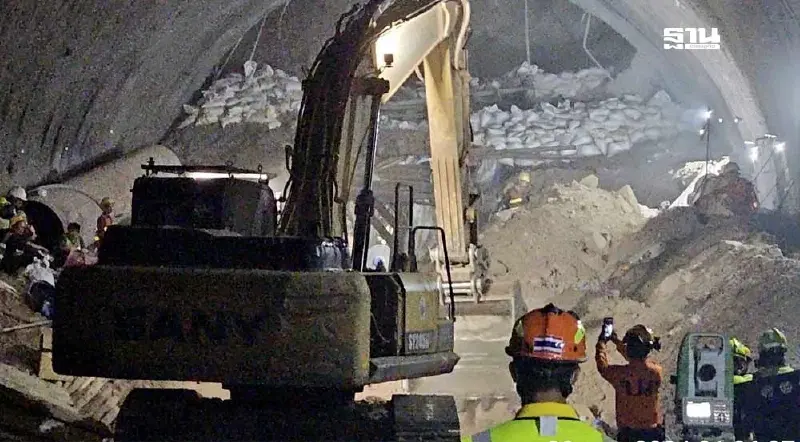  ด่วน!กู้ครบแล้ว 3 ร่างคนงานเสียชีวิตภายในอุโมงค์ถล่มไฮสปีดไทย-จีน
