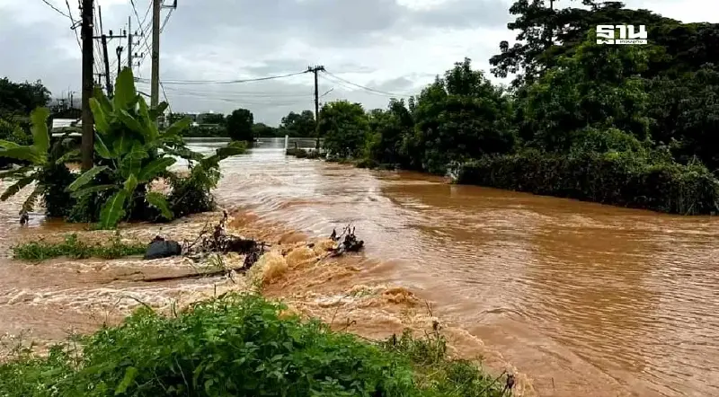 น้ำท่วมหนัก "ทางหลวง"  ปิดถนน 4 เส้นทางสายเหนือ งดสัญจร