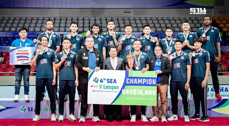 สรุปผลวอลเลย์บอลชาย SEA V. League "ไทย" ผงาดแชมป์สนามแรก ไร้พ่าย 3 นัดรวด สรุปผลวอลเลย์บอลชาย SEA V. League "ไทย" ผงาดแชมป์สนามแรก ไร้พ่าย 3 นัดรวด