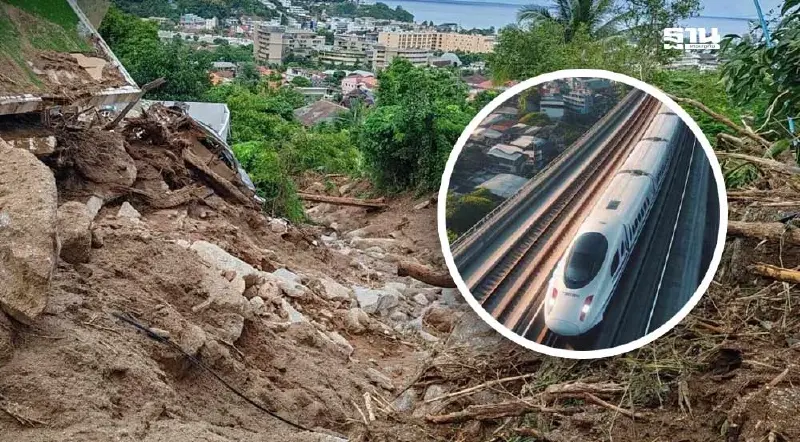 ดินถล่ม เร่งช่วยคนงาน “บมจ.เนาวรัตน์ฯ” ยันสร้างอุโมงค์ไฮสปีดตามแบบ