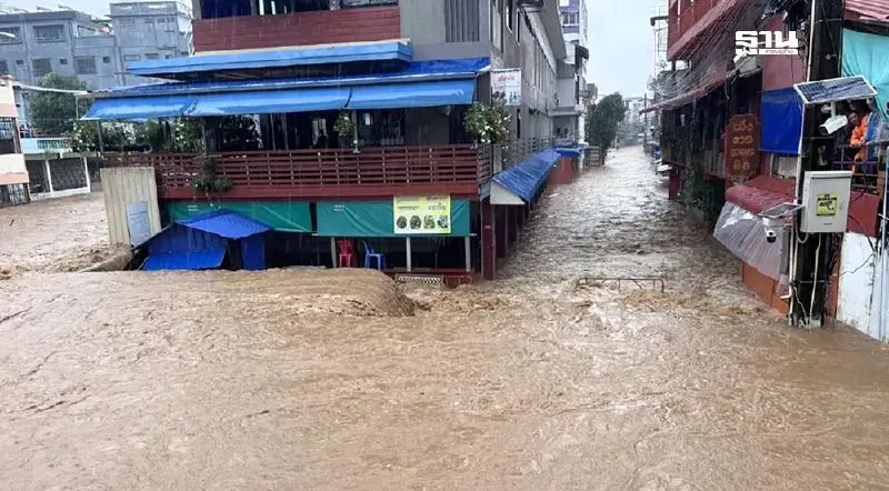  "น้ำท่วมเชียงราย" ลามหนัก ตัวอ.เมืองจมน้ำทั้งหมดแล้ว ปลัดมท.สั่งช่วยด่วน