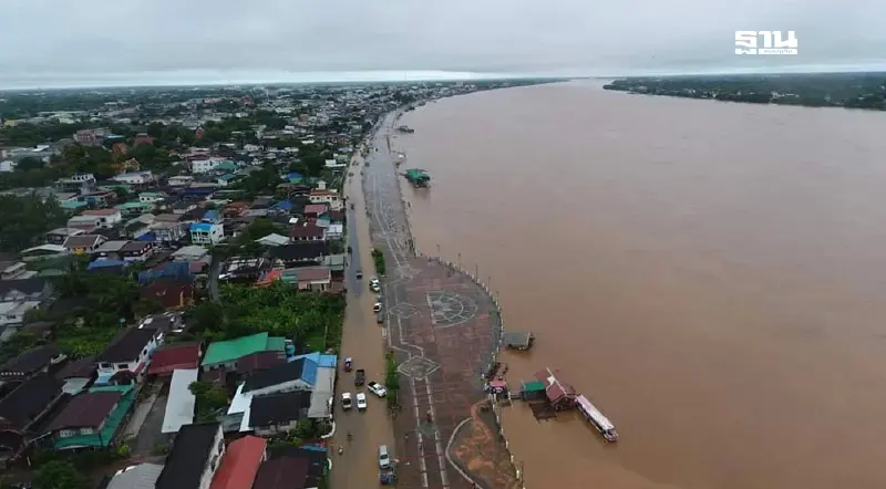 หนองคาย ระดับแม่น้ำโขงเพิ่ม เตือนประชาชนยกของขึ้นที่สูง