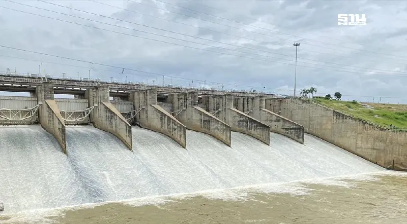 เขื่อนป่าสักชลสิทธิ์ แจ้งเตือนประชาชนเฝ้าระวังสถานการณ์น้ำในเขื่อน