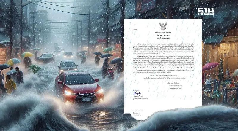 เตือนพายุดีเปรสชัน ฉบับที่ 1 ไทยฝนตกหนัก-เสี่ยงน้ำท่วมฉับพลัน-คลื่น 4 เมตร