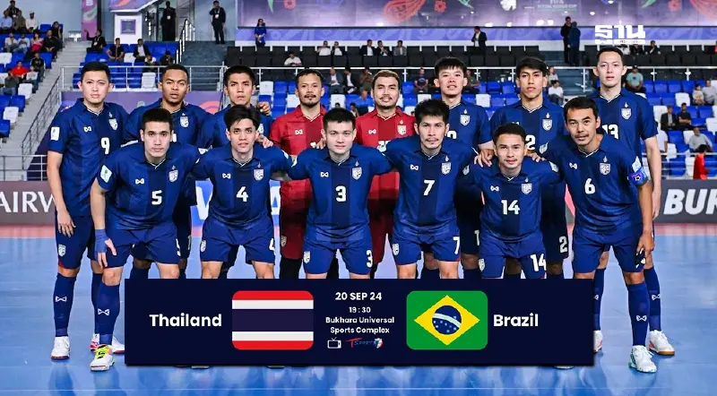 ถ่ายทอดสดฟุตซอลทีมชาติไทย พบ บราซิล ดูบอลสด-เช็คผลฟุตซอลโลกล่าสุดที่นี่
