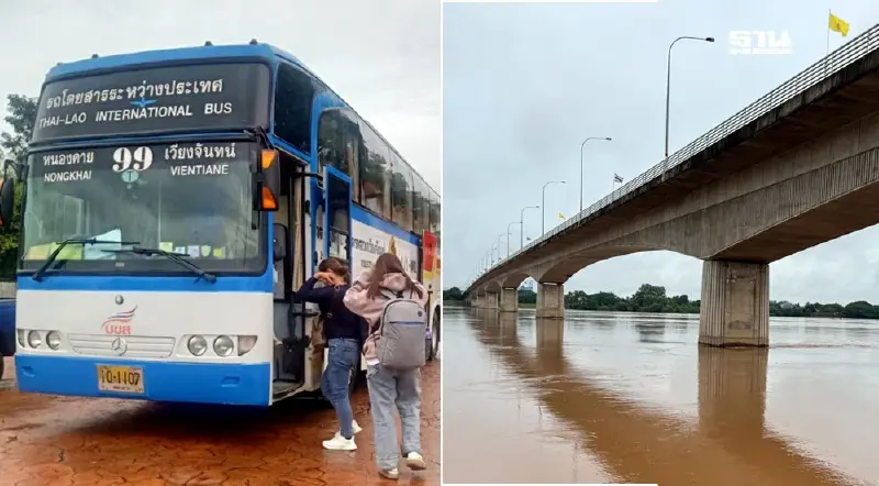 น้ำท่วมหนองคาย บขส.หยุดเดินรถโดยสารหนองคาย – เวียงจันทน์ 15 ก.ย. เป็นต้นไป