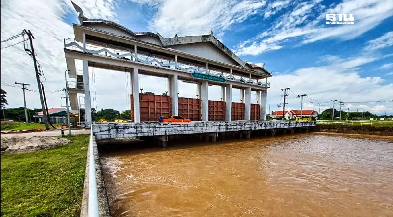 กรมชลประทานเร่งระบายน้ำท่วมหนองคาย พร้อมเฝ้าระวังระดับน้ำโขง จ.นครพนม