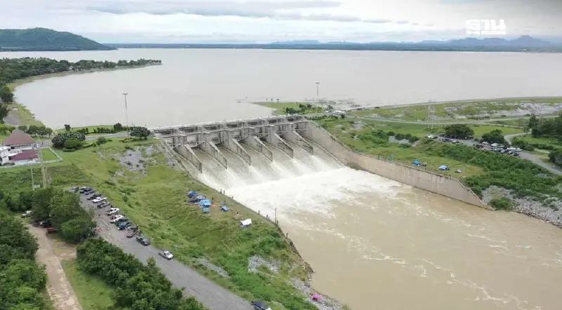 เขื่อนป่าสักฯ เตรียมปรับเพิ่มการระบายน้ำ หลังน้ำไหลลงอ่างฯ มากขึ้น